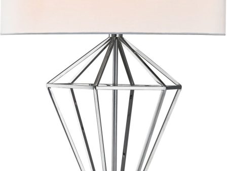 Adele 1 Light Table Lamp In Polished Nickel Discount