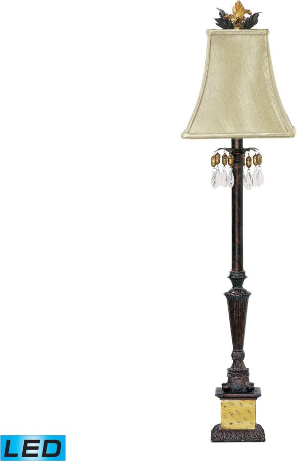 Acorn Drop Led Table Lamp In Black and Gold Cheap