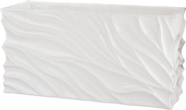 Swirl Table Planter - White Online Sale