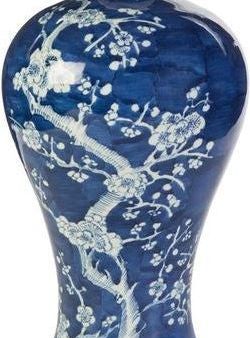 Blue & White Cherry Blossom Plum Vase Discount