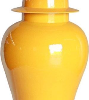 Yellow Temple Jar - XL For Cheap