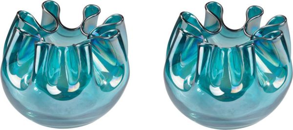 Aqua Splash Glass Vase Fashion