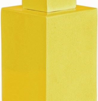 Yellow Square Tea Jar on Sale