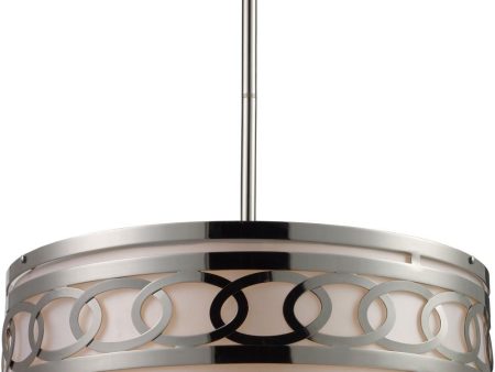 Zarah 5 Light Pendant In Polished Nickel Online now