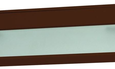 Zeelite 2 Lamp Cabinet Light In Bronze and Diffused Glass on Sale