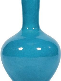 Turquoise Globular Vase Medium Discount