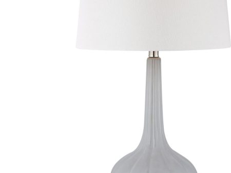 Abbey Lane Ceramic Led Table Lamp In Pastel Blue Online now