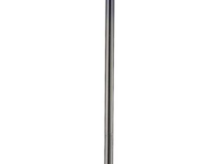 Alva Contemporary Floor Lamp In Black Nickel and Purple Fashion