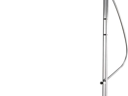 Assissi Adjustable Floor Lamp In Polished Nickel For Sale