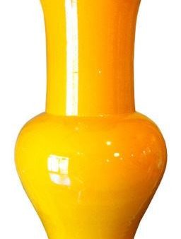 Wide Mouth Vase - Yellow For Cheap