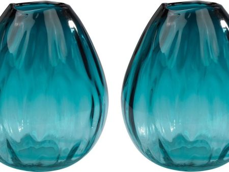 Aqua Ombre Vase Hot on Sale