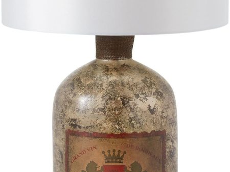 Antique Bottle Table Lamp In Antique Mercury Glass Online now