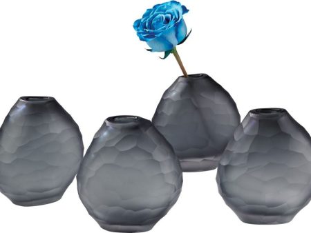 Cut Pebble Vases - Grey on Sale