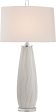 Andover Ceramic Table Lamp In Washington White Discount