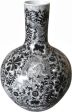 Black Dragon Globular Vase For Discount