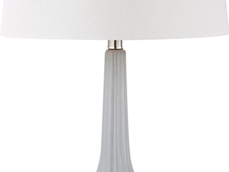 Abbey Lane Ceramic Table Lamp In Pastel Blue Discount