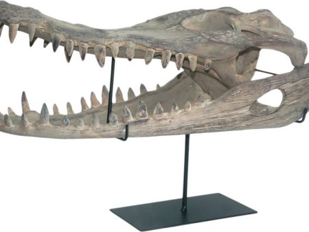 Alligator Sculpture On Stand on Sale